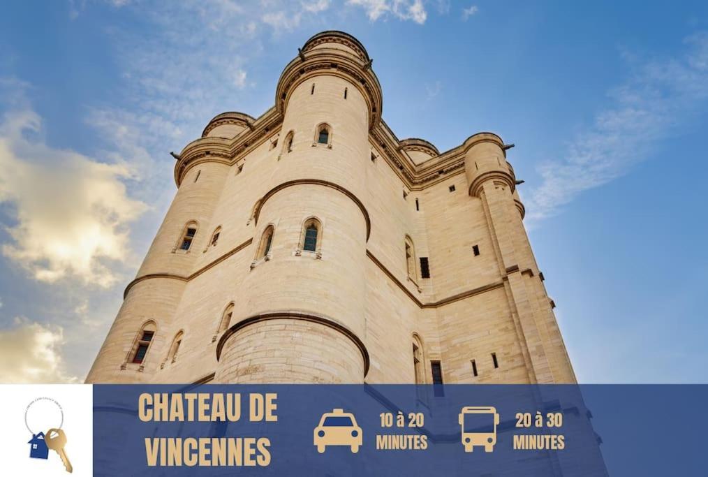9 Min From Chateau De Vincennes - Paris & Disney Daire Saint-Maurice  Dış mekan fotoğraf